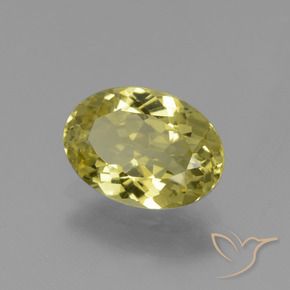 Apatita amarillo natural de 1,49 ct, corte óvalo, VS
