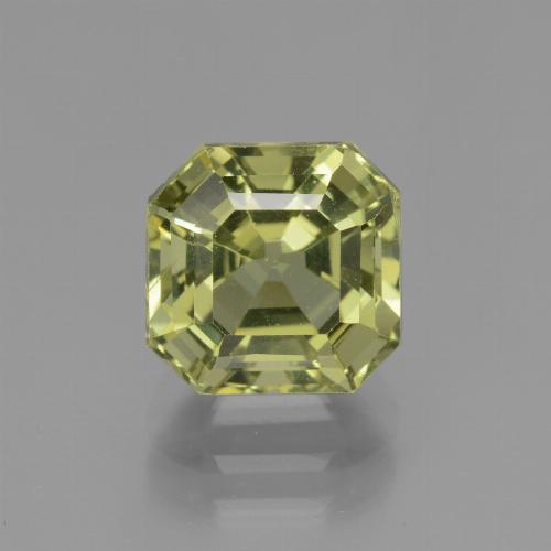 Apatita verde natural de 3,43 ct, corte esmeralda, VS