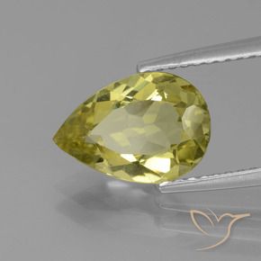 Apatito Verde bosque cálido natural de 2.19 ct, En forma de pera, VVS