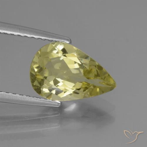 1.95ct Natural Amarillo crema pálido Apatito, En forma de pera, VS