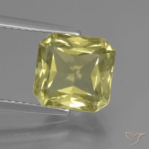 3.73ct Natural Amarillo verdoso Apatito, corte esmeralda, VVS-VS