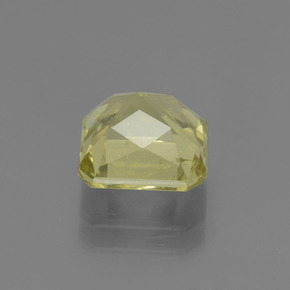 Apatita amarillo maíz claro natural de 2,88 ct, corte esmeralda, VS