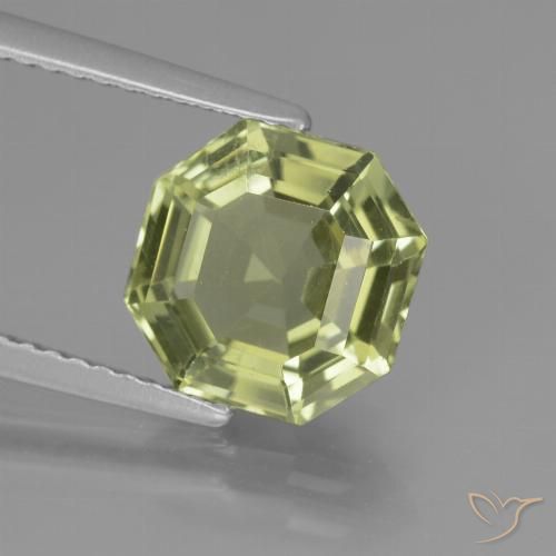 3.16ct Natural Verde amarillento Apatito, corte esmeralda, VS