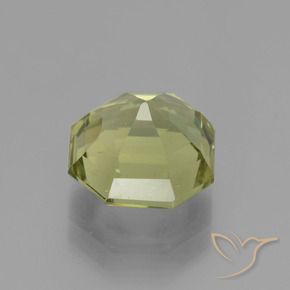 Apatito Verde amarillento natural de 3.86 ct, Corte Octágono / Esmeralda, VS