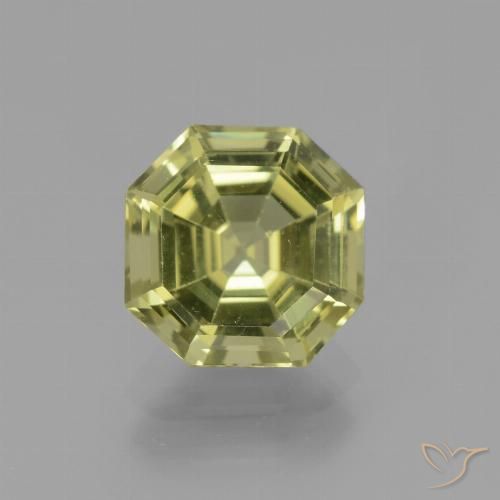 2.73ct Natural Amarillo medio Apatito, corte esmeralda, VS