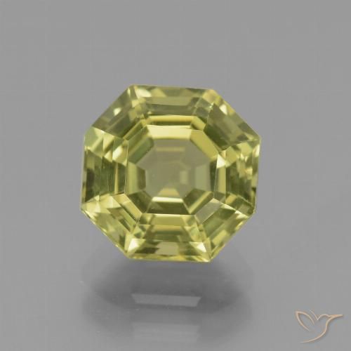 3.32ct Natural Amarillo medio Apatito, corte esmeralda, VVS-VS