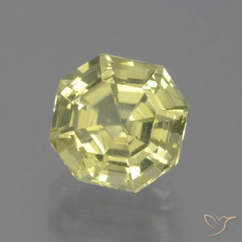 1.63ct Natural Amarillo limón Apatito, corte esmeralda, VS