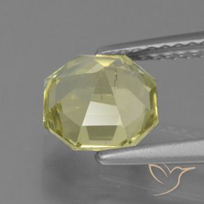 Apatito Amarillo limón natural de 1.63 ct, Corte Octágono / Esmeralda, VS