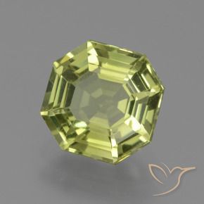 Apatito Verde amarillo natural de 1.91 ct, Corte Octágono / Esmeralda, VS