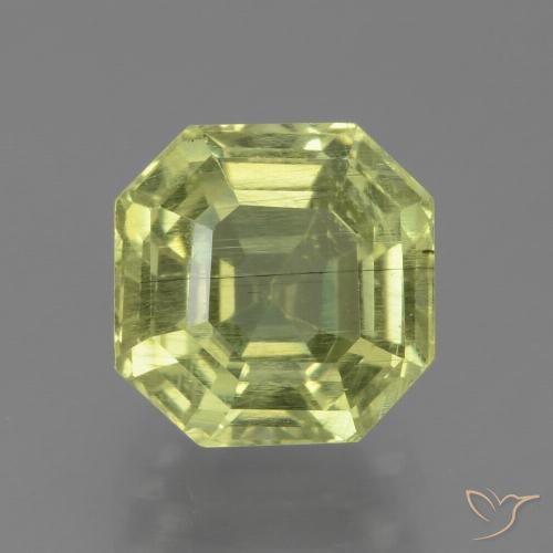2.24ct Natural Amarillo claro Apatito, corte esmeralda, VS-SI