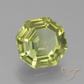 Apatito Amarillo medio natural de 2.02 ct, Corte Octágono / Esmeralda, VVS-VS