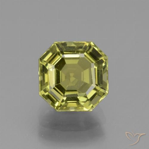 3.03ct Natural Amarillo medio Apatito, corte esmeralda, VS