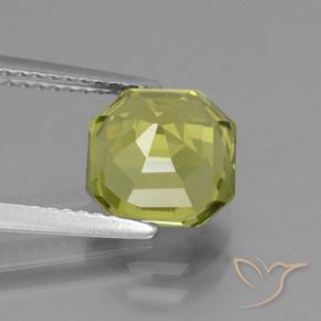 Apatito Amarillo medio natural de 3.03 ct, Corte Octágono / Esmeralda, VS