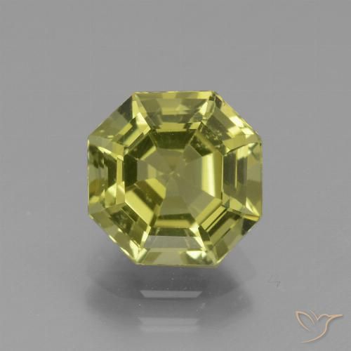 3.00ct Natural Amarillo  verdoso Apatito, corte esmeralda, VS