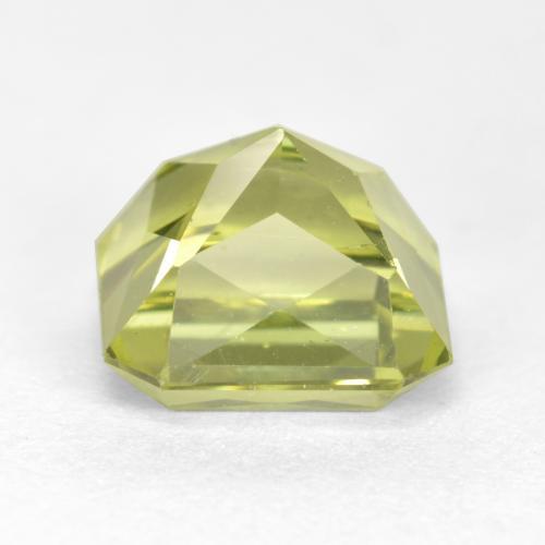 Apatita amarillo natural de 3,06 ct, corte esmeralda, VS