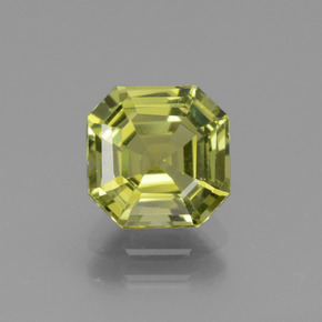 Apatita amarillo natural de 2,31 ct, corte esmeralda, VVS-VS