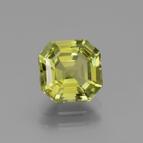 Apatita amarillo natural de 2,31 ct, corte esmeralda, VVS-VS