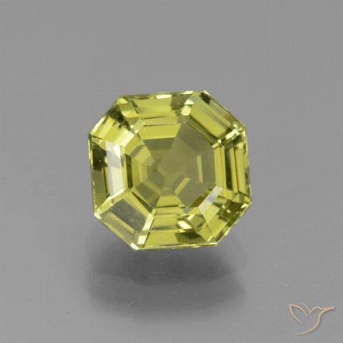 2.68ct Natural Amarillo  verdoso Apatito, corte esmeralda, VVS-VS