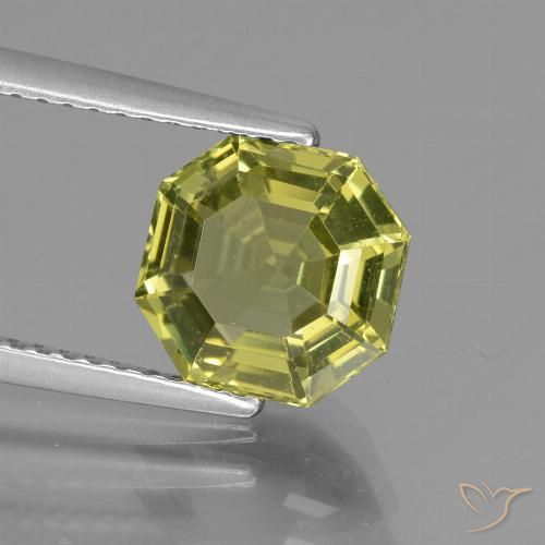 2.81ct Natural Amarillo medio Apatito, corte esmeralda, VS