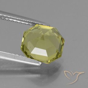 Apatito Amarillo medio natural de 2.81 ct, Corte Octágono / Esmeralda, VS