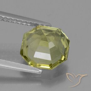 Apatito Verde amarillo natural de 2.47 ct, Corte Octágono / Esmeralda, VS