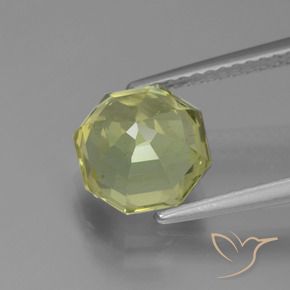 Apatito Amarillo  verdoso natural de 2.81 ct, Corte Octágono / Esmeralda, VS