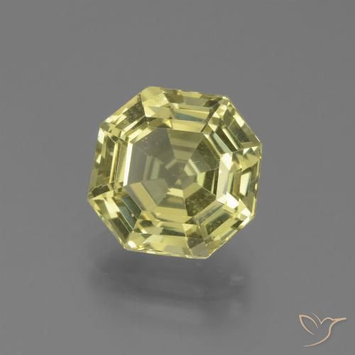 2.85ct Natural Amarillo medio Apatito, corte esmeralda, VVS-VS