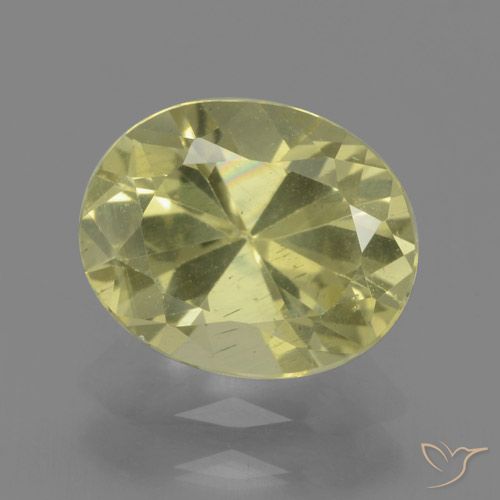 2.08ct Natural Amarillo medio Apatito, Ovalada, VS