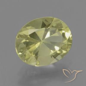 Apatito Amarillo medio natural de 2.08 ct, Ovalada, VS