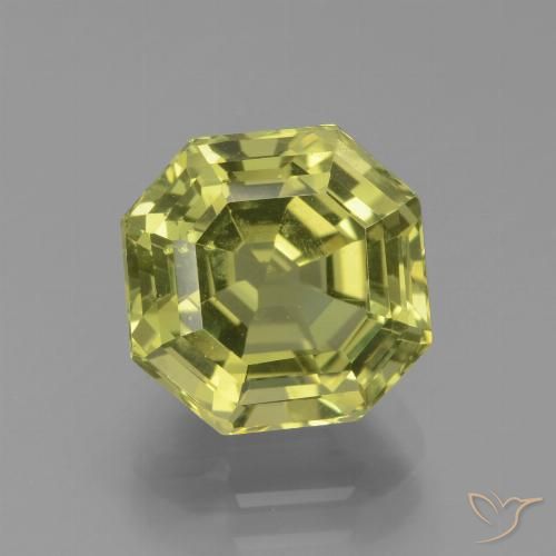 4.64ct Natural Amarillo medio Apatito, corte esmeralda, VS