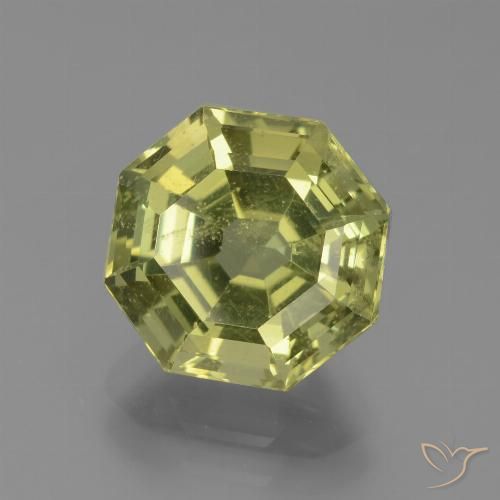 4.29ct Natural Amarillo medio Apatito, corte esmeralda, VS