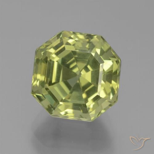 5.75ct Natural Verde bosque claro Apatito, corte esmeralda, VVS-VS