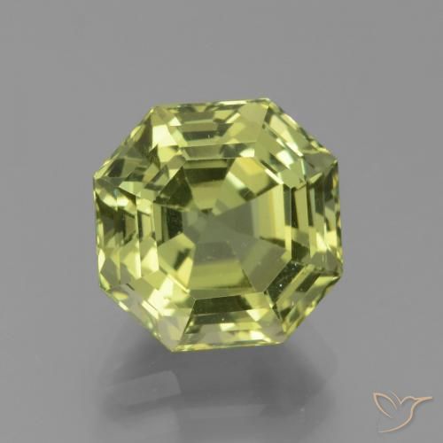 5.10ct Natural Medium Light Green Apatito, corte esmeralda, VS