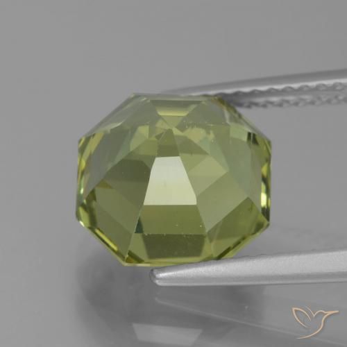 Apatito Medium Light Green natural de 5.10 ct, Corte Octágono / Esmeralda, VS