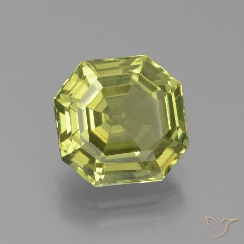 3.95ct Natural Medium Light Green Apatito, corte esmeralda, VVS-VS