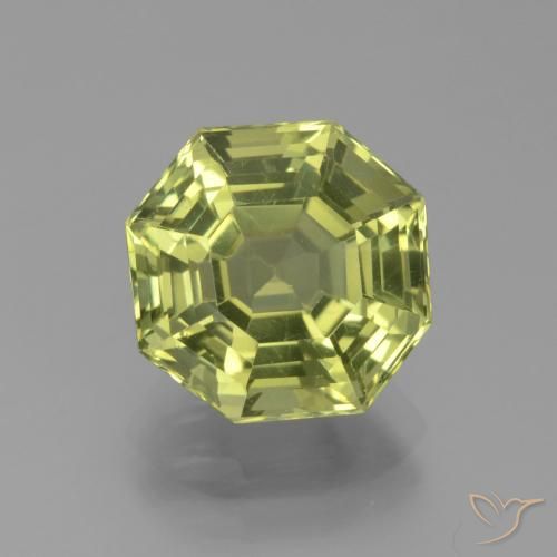 4.05ct Natural Verde terroso claro Apatito, corte esmeralda, VVS-VS