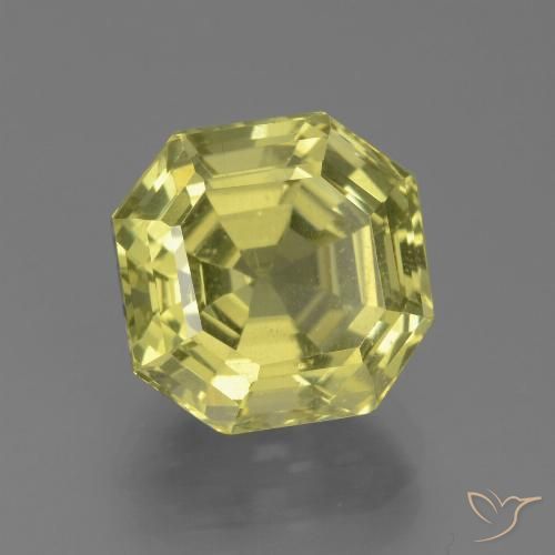 4.94ct Natural Amarillo claro Apatito, corte esmeralda, VS