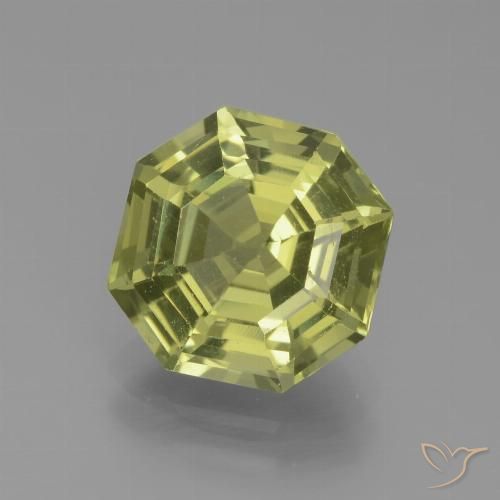 3.85ct Natural Amarillo  verdoso Apatito, corte esmeralda, VVS-VS
