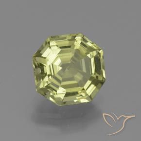 Apatito Verde amarillo natural de 2.27 ct, Corte Octágono / Esmeralda, VS