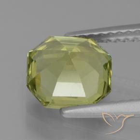 Apatito Amarillo medio natural de 1.93 ct, Corte Octágono / Esmeralda, VS
