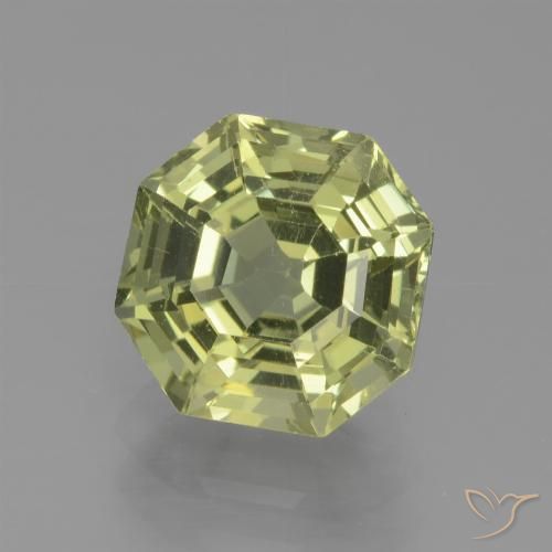 2.66ct Natural Verde amarillo Apatito, corte esmeralda, VS
