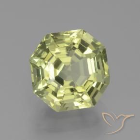 Apatito Verde amarillo natural de 2.66 ct, Corte Octágono / Esmeralda, VS