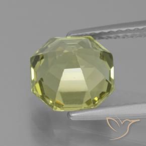 Apatito Verde amarillo natural de 2.66 ct, Corte Octágono / Esmeralda, VS