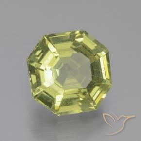 Apatito Amarillo  verdoso natural de 2.13 ct, Corte Octágono / Esmeralda, VS