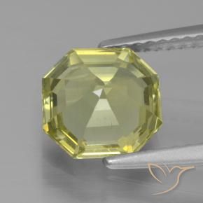 Apatito Amarillo  verdoso natural de 2.13 ct, Corte Octágono / Esmeralda, VS