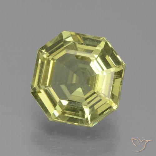 2.15ct Natural Amarillo medio Apatito, corte esmeralda, VS