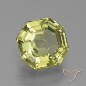 Apatito Amarillo medio natural de 2.15 ct, Corte Octágono / Esmeralda, VS