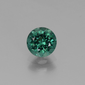 Apatito Azul verdoso natural de 0.75 ct, Corte Redondo, VS