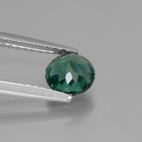 Apatito Azul verdoso natural de 0.75 ct, Corte Redondo, VS
