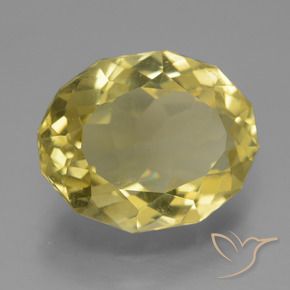 Apatito Amarillo claro natural de 7.76 ct, Ovalada, VS